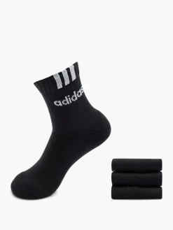 3 Streifen Linear 3er Pack Crew Socken