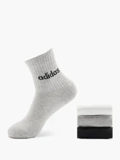 Essentials Linear 3er Pack Crew Socken