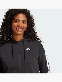 Essentials 3-Streifen French Terry Kapuzenjacke