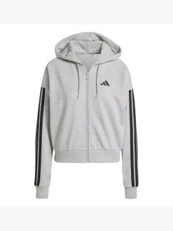 Essentials 3-Streifen French Terry Kapuzenjacke