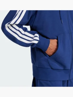 Essentials 3-Streifen French Terry Kapuzenjacke