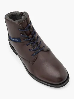 Leder Schnürstiefelette