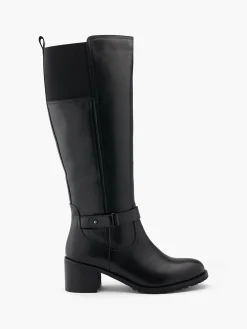 Leder Weitschaftstiefel