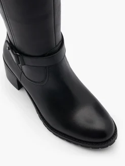 Leder Weitschaftstiefel