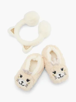 Set aus Ohrenwärmern und ABS Socken